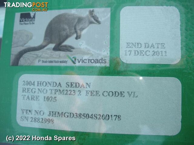 Abs Sensor 2004 HONDA JAZZ