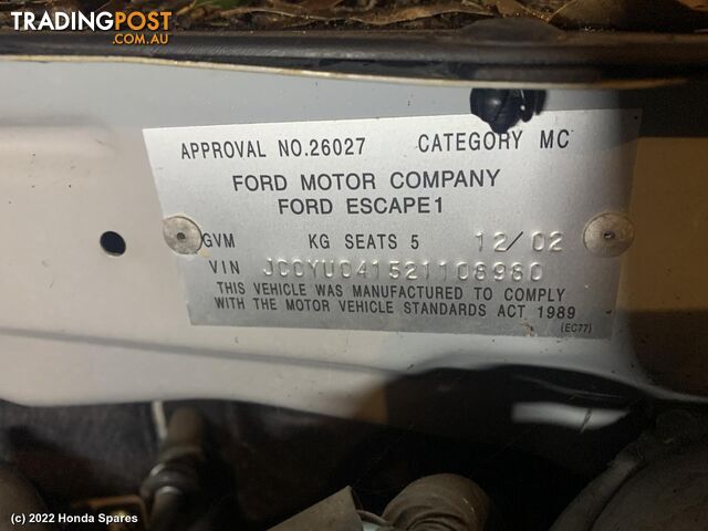 2003 FORD - ESCAPE Starter