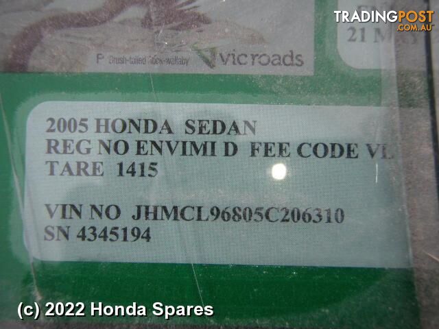 2005 HONDA - ACCORD Interior Mirror