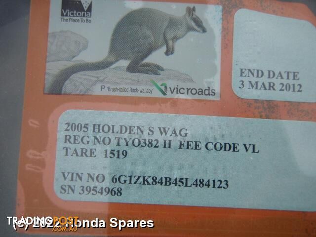 2005 HOLDEN - COMMODORE Abs Pump/Modulator