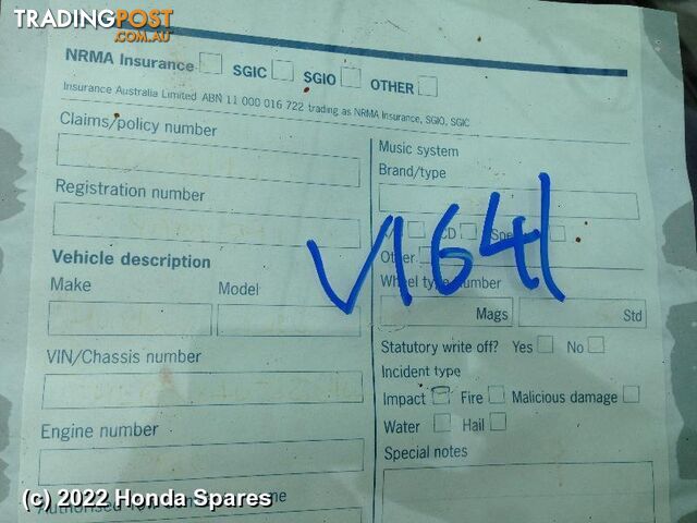 2000 HONDA - CRV Fuse Box