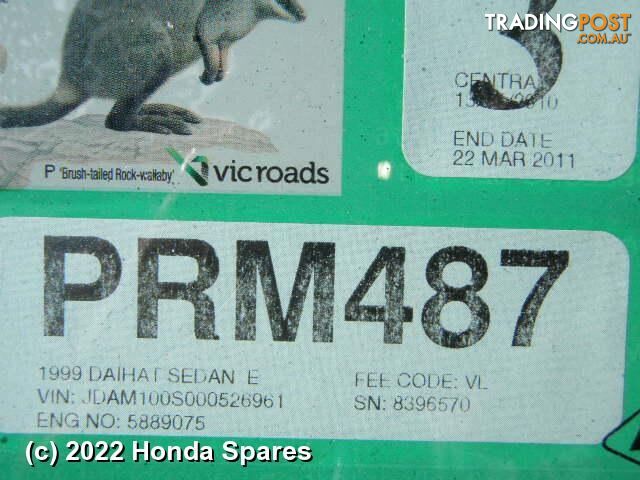 1999 DAIHATSU - SIRION Right Taillight
