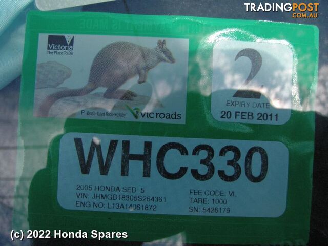 Door/Boot/Gate Lock 2005 HONDA JAZZ