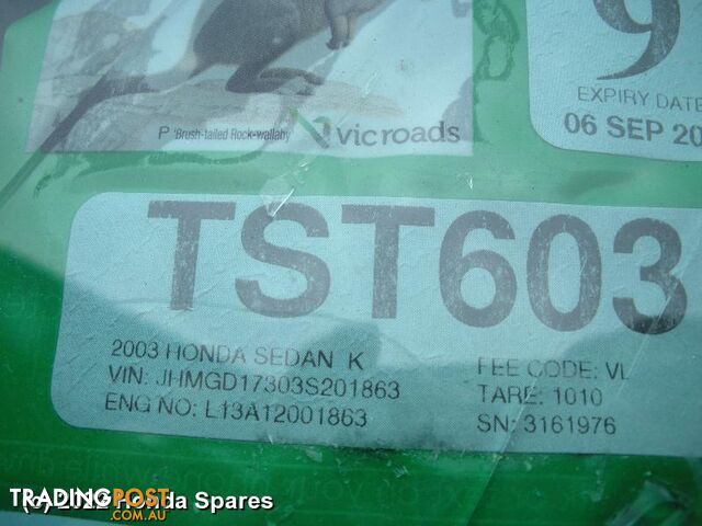 Abs Sensor 2003 HONDA JAZZ