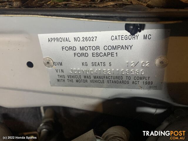 2003 FORD - ESCAPE Right Front Upper Control Arm