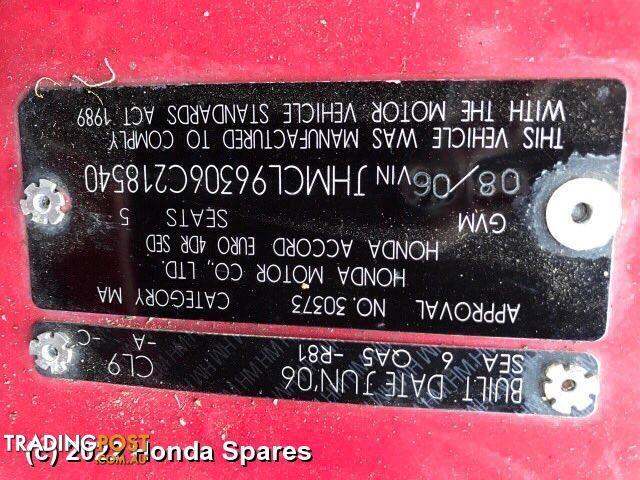2006 HONDA - ACCORD Radio/Cd/Dvd/Sat/Tv
