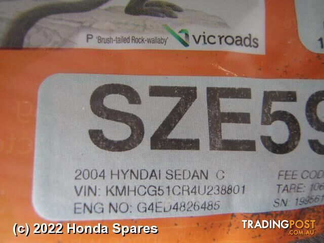 2004 HYUNDAI - ACCENT Master Cylinder
