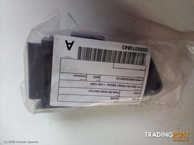 2003 HONDA - CIVIC Pwr Dr Wind Switch