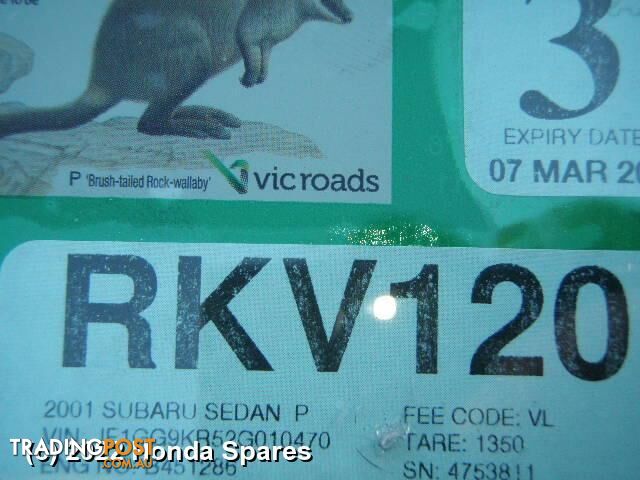 Door/Boot/Gate Lock 2001 SUBARU IMPREZA