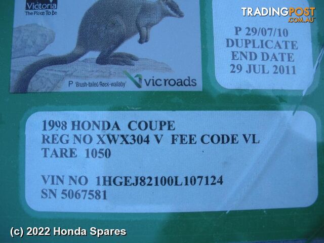 Abs Sensor 1998 HONDA CIVIC