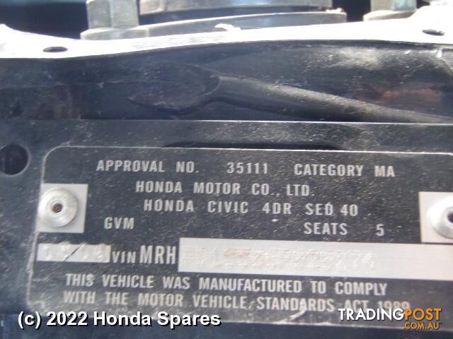2006 HONDA - CIVIC Pwr Dr Wind Switch