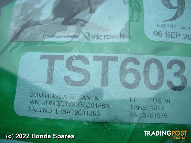 Abs Sensor 2003 HONDA JAZZ