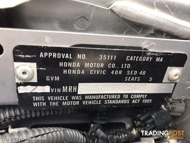 2008 HONDA - CIVIC Wheel Mag
