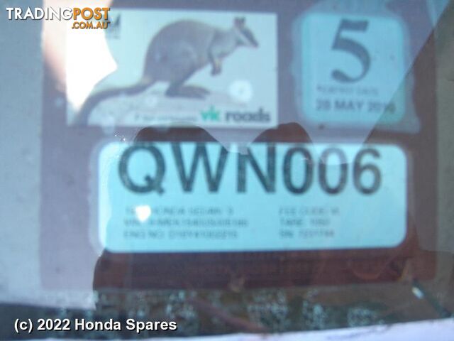 1996 HONDA - CIVIC Right Front Window Reg/Motor