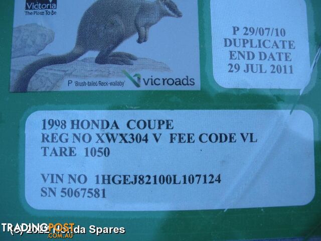 Abs Sensor 1998 HONDA CIVIC
