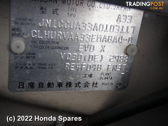 Abs Sensor 2002 NISSAN MAXIMA