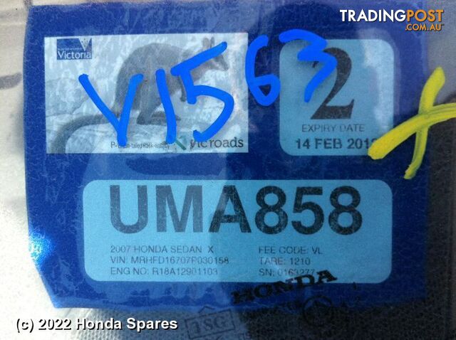 Abs Sensor 2007 HONDA CIVIC