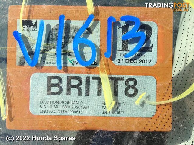 Abs Sensor 2002 HONDA CIVIC