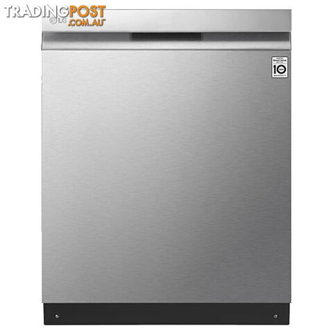LG 15 Place QuadWash Underbench Dishwasher in Brushed Steel Finish with TrueSteam XD3A25UNS - XD3A25UNS - 44kg