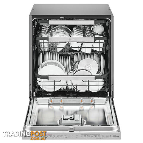 LG 15 Place QuadWash Underbench Dishwasher in Brushed Steel Finish with TrueSteam XD3A25UNS - XD3A25UNS - 44kg - photo 3 of 4