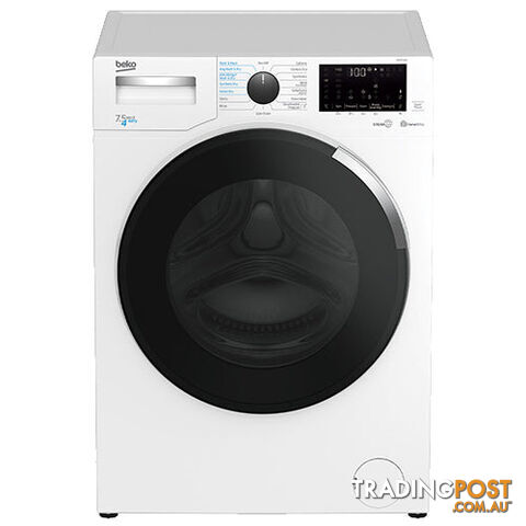 Beko 7.5kg/4 kg Washer Dryer Combo with SteamCure BWD7541W - BWD7541W - 69kg