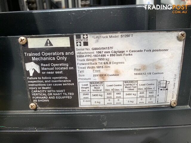 Hyster S120FT - photo 5 of 8