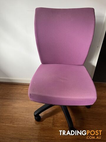 Purple computer chair