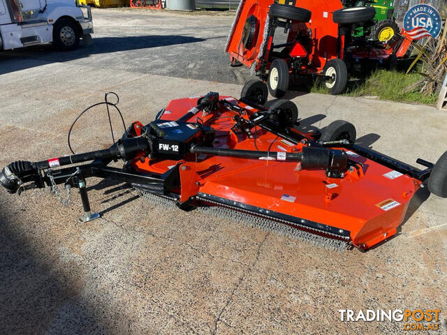 New 2024 Titan / IronCraft 12' foot Flexwing Tractor Slasher FW12 [540 PTO] 