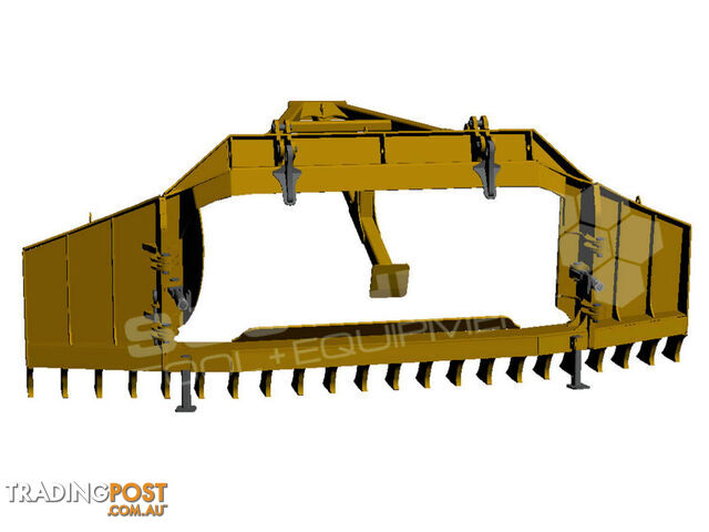 Heavy Duty Caterpillar D8T D8R Bi-Folding Stick Rake