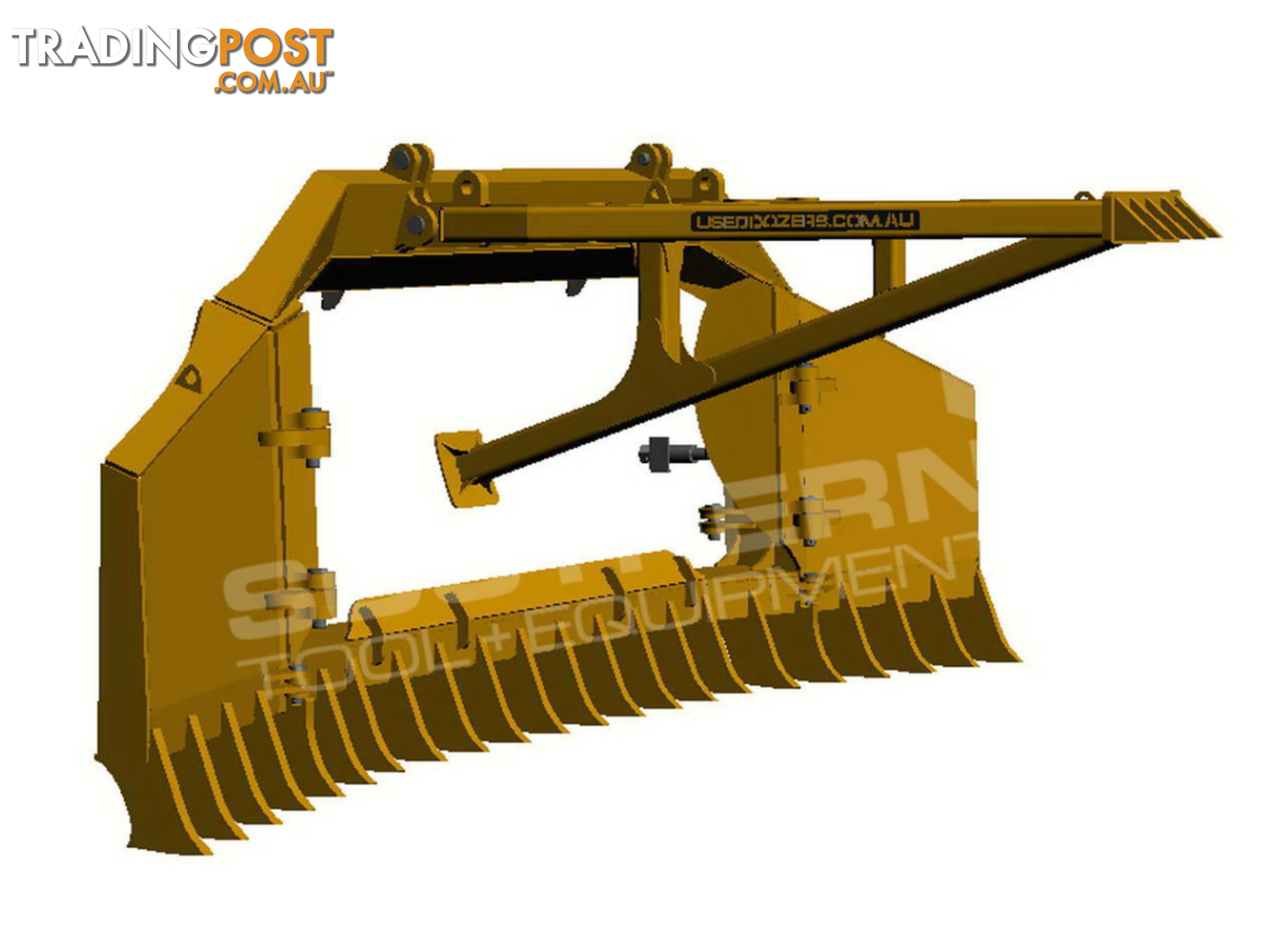 Heavy Duty Caterpillar D8T D8R Bi-Folding Stick Rake