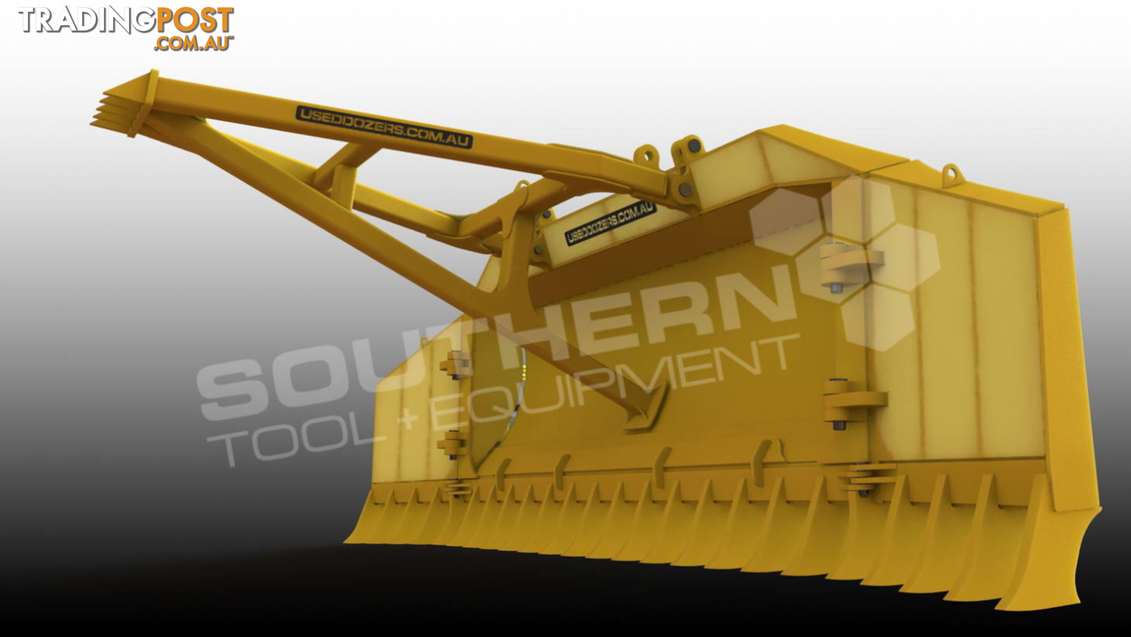 Heavy Duty Caterpillar D8T D8R Bi-Folding Stick Rake