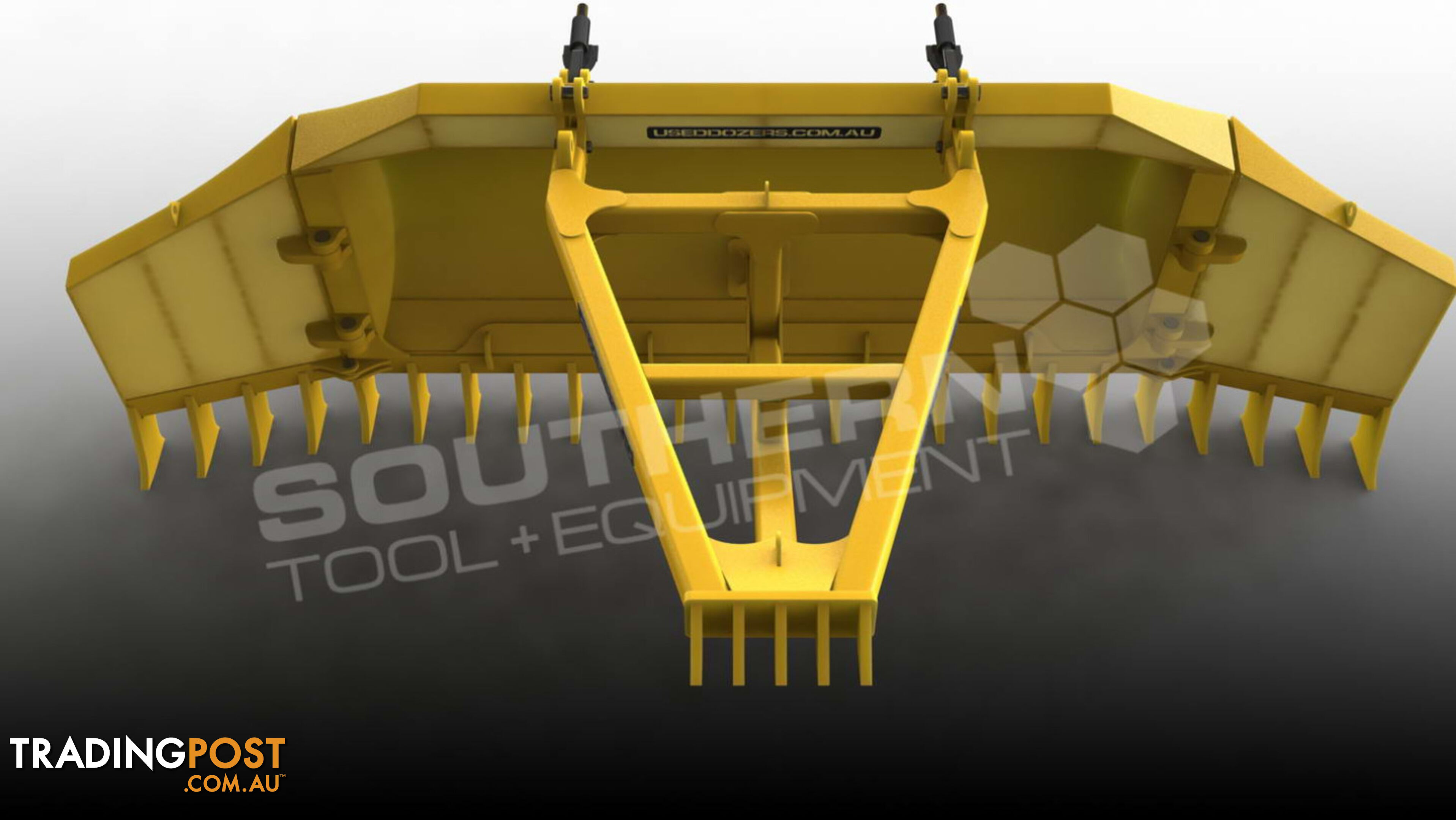 Heavy Duty Caterpillar D8T D8R Bi-Folding Stick Rake