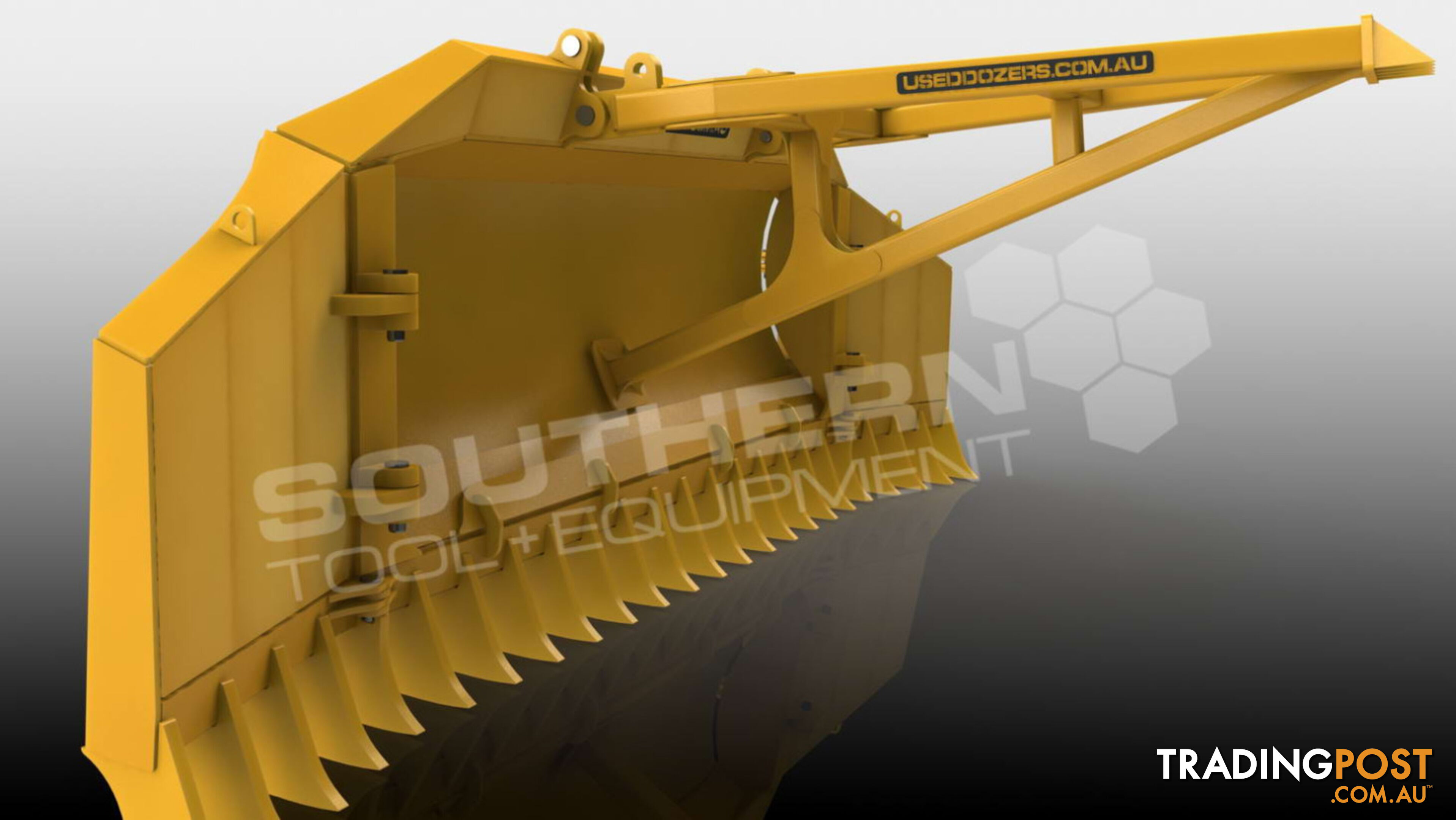 Heavy Duty Caterpillar D8T D8R Bi-Folding Stick Rake