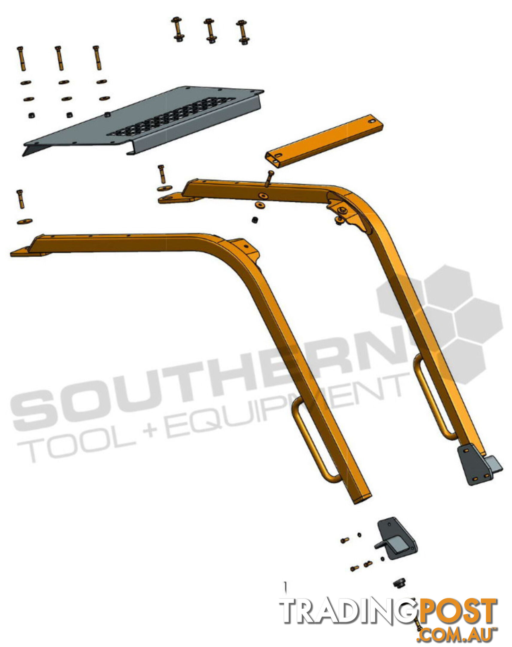 Caterpillar D3G Dozers Screens & Sweeps / CAT D3 Forestry guard 