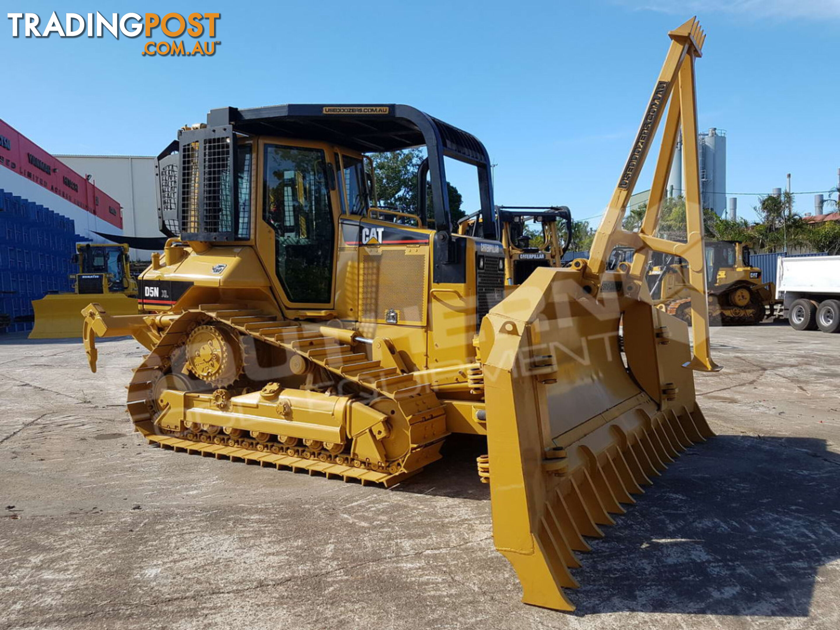 Caterpillar D5N XL Bulldozer w Stick Rake Tree Spear fitted (Stock No. 2273ss)