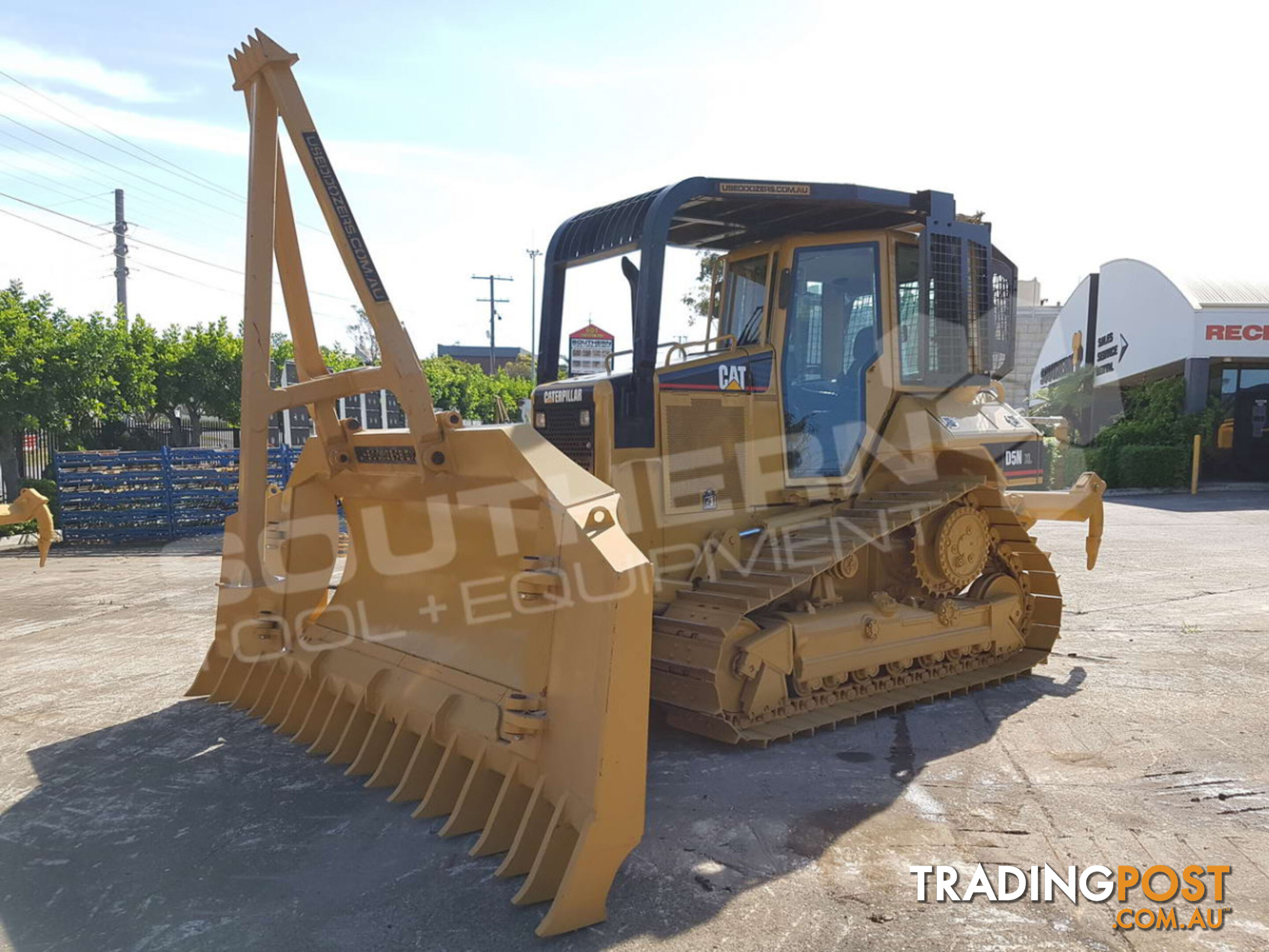 Caterpillar D5N XL Bulldozer w Stick Rake Tree Spear fitted (Stock No. 2273ss)