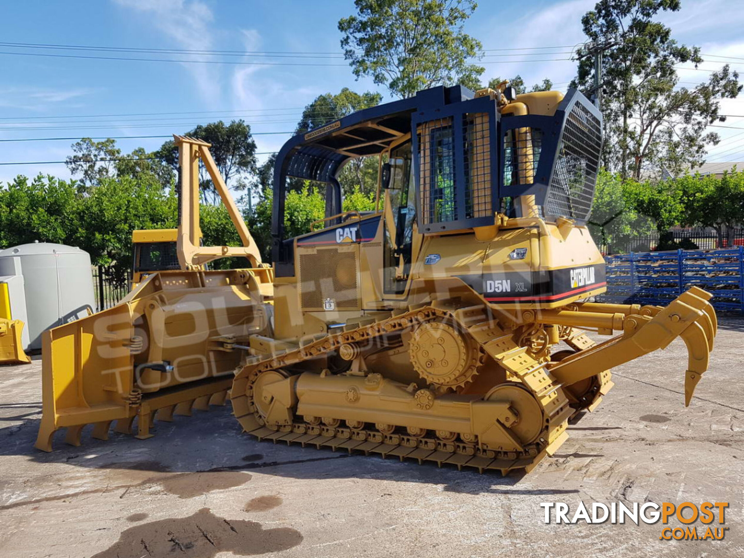 Caterpillar D5N XL Bulldozer w Stick Rake Tree Spear fitted (Stock No. 2273ss)