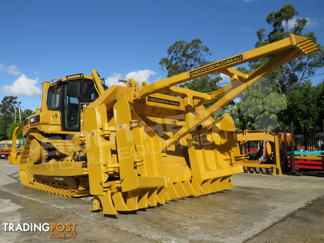 Caterpillar D6R XL Bulldozer with Stick Rake & Tree Spear 