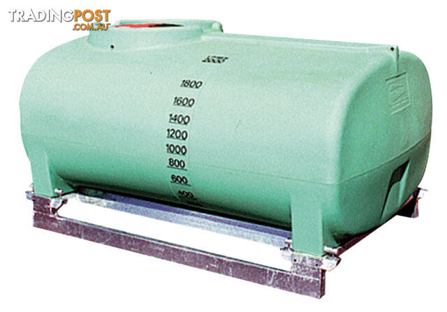 2000L Low Profile Pin Mount Spray Water Tank [PTSP02000AKTT] with Galvanised Steel Skid