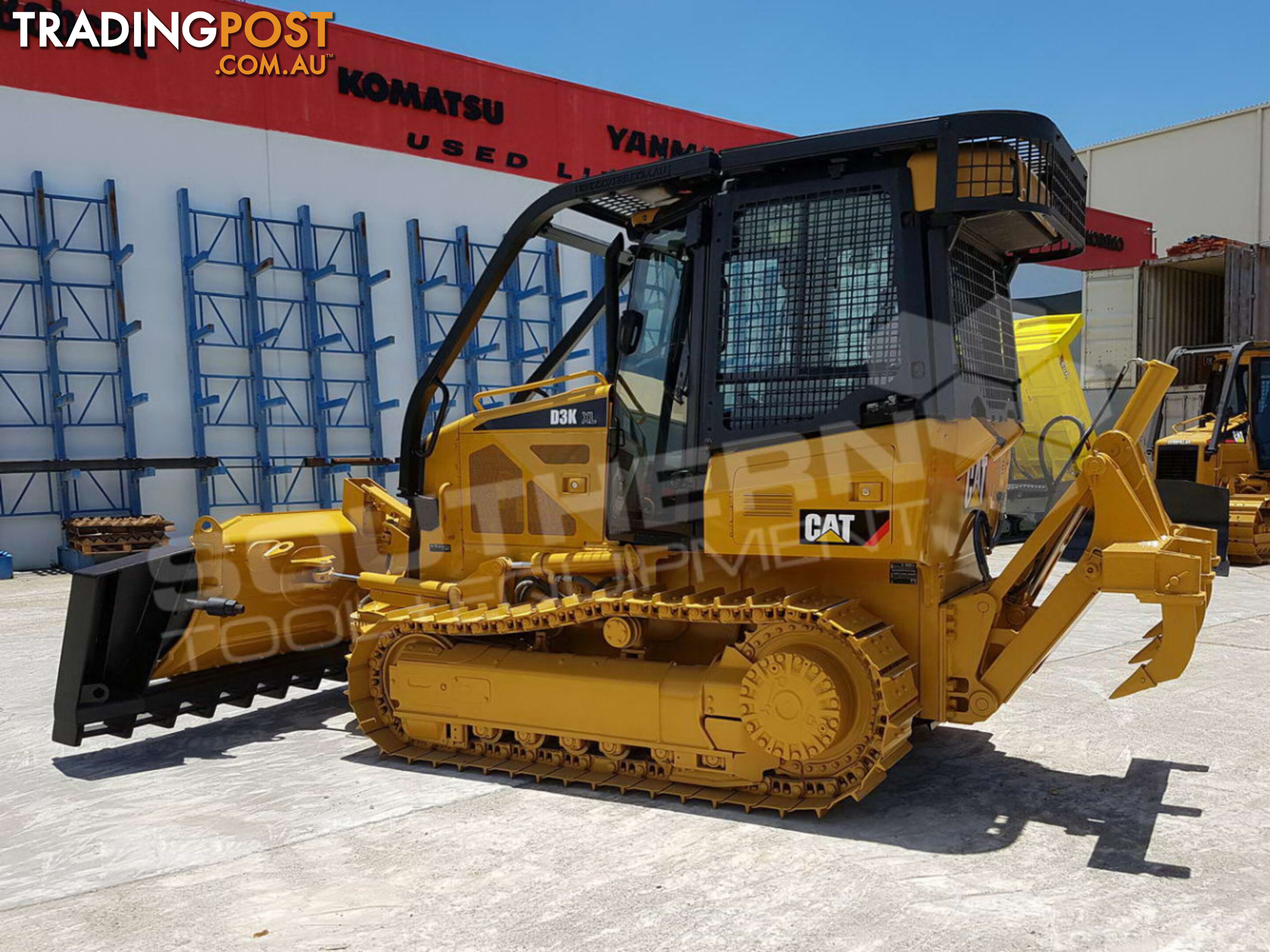 CATERPILLAR D3K XL Bulldozer Stick Rake fitted