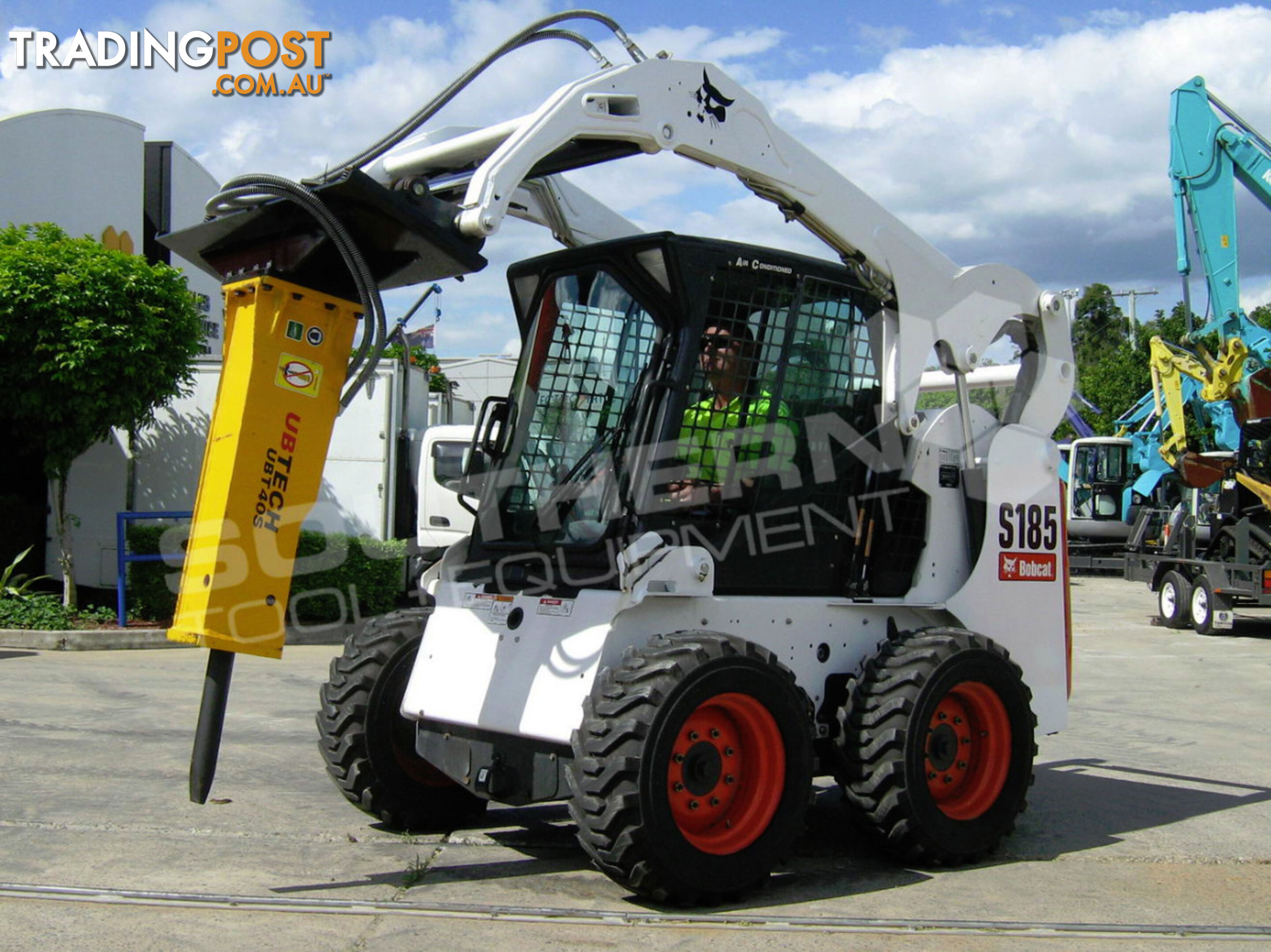 UBTECH UBT40S Skid Steer Loader Silence Hydraulic Rock Breaker 