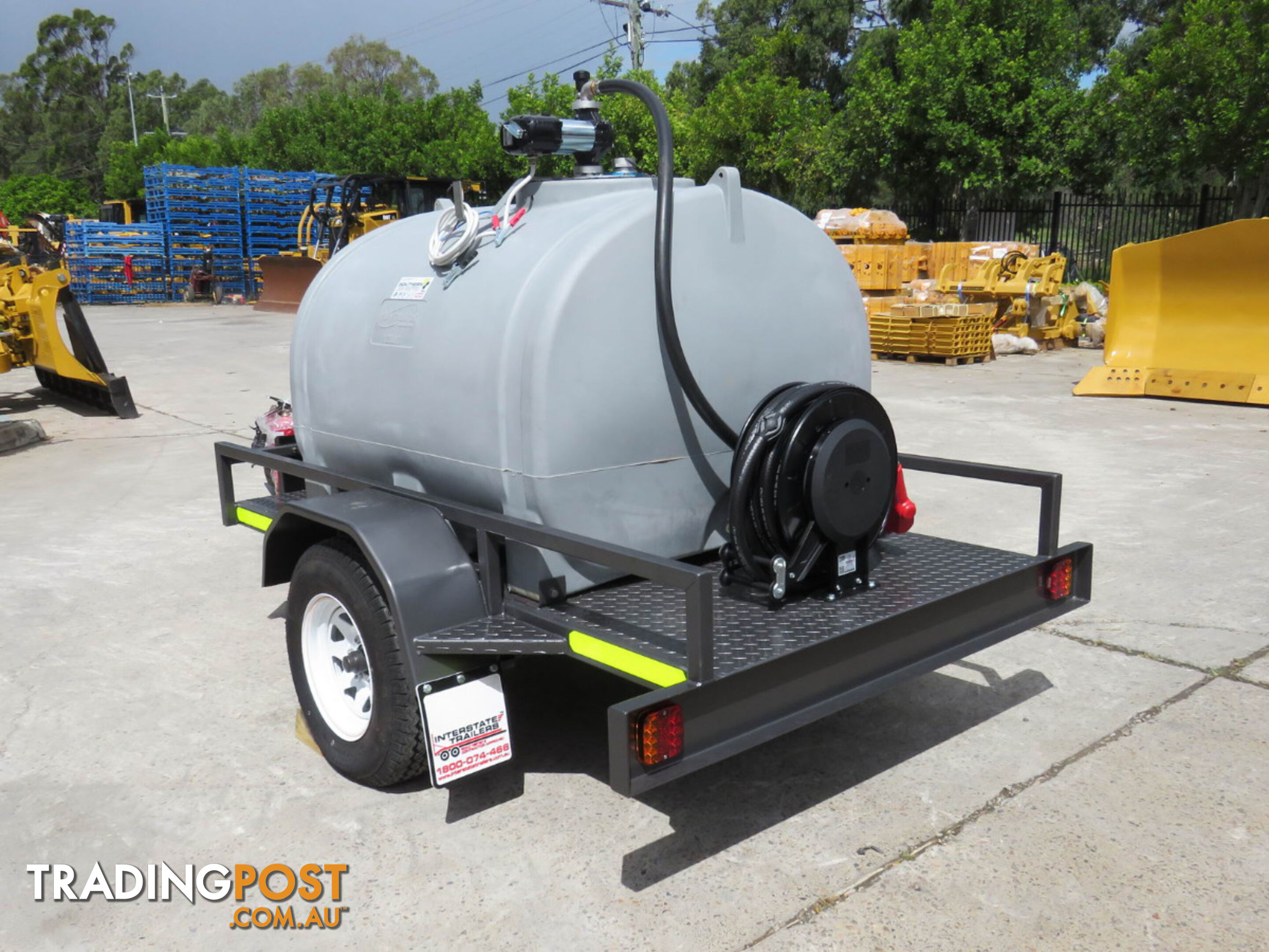  Trailer 1200L Diesel Fuel Tank 12V 85L/PM High flow Mine Spec 