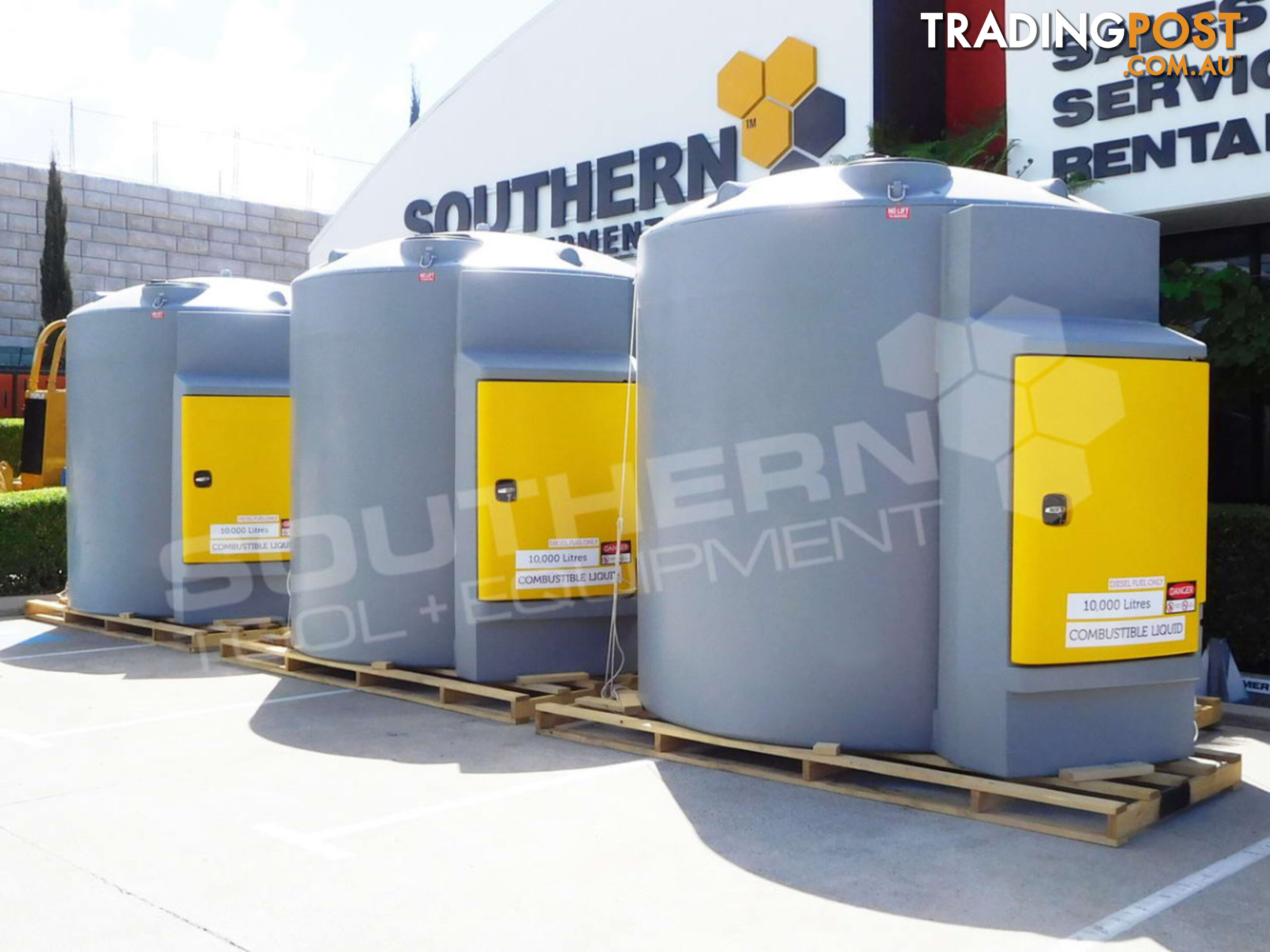 10,000L Diesel Fuel Tank fully bunded fuel storage station