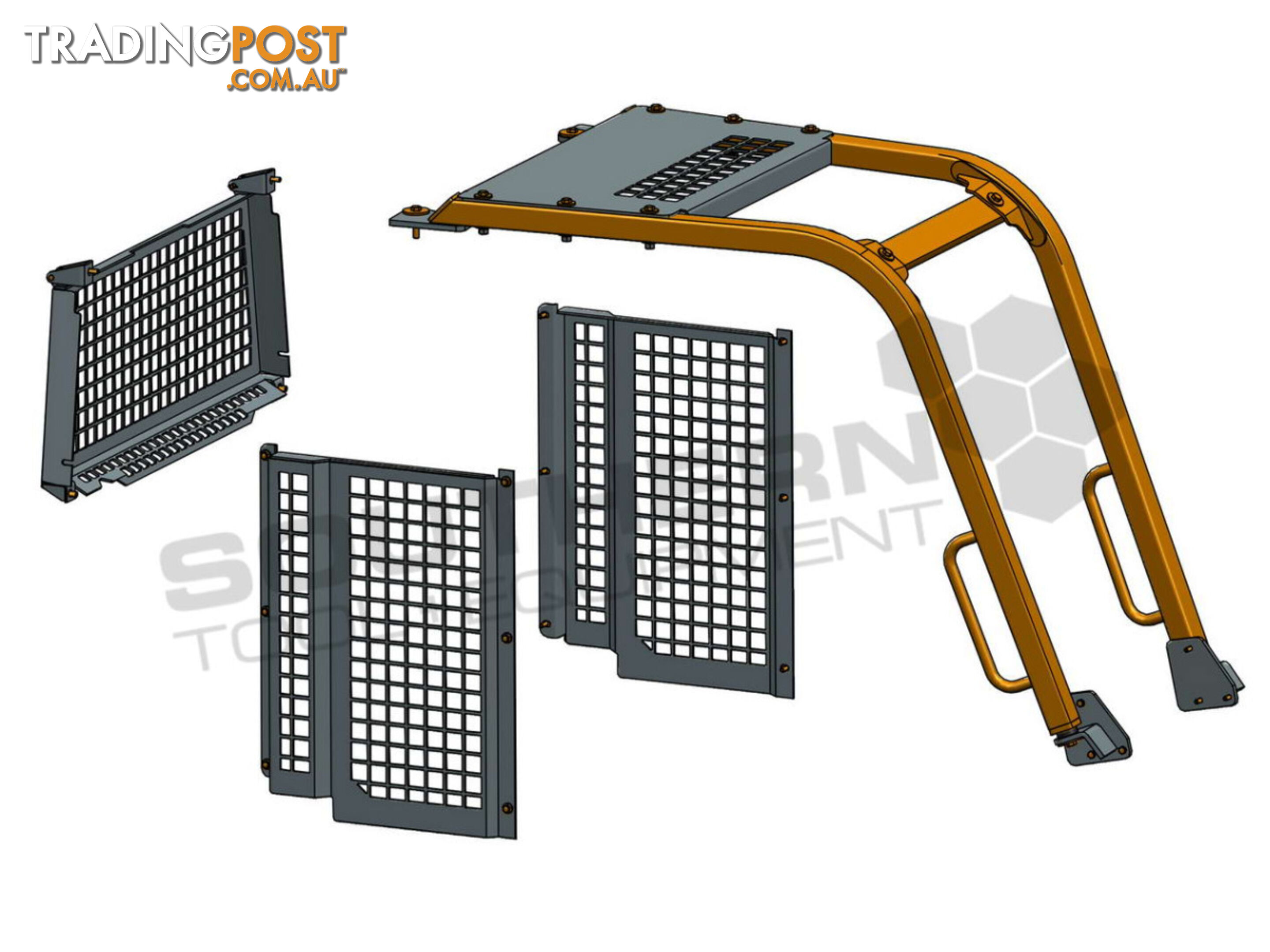 Caterpillar D4G XL Dozers Screens & Sweeps / CAT D4 Forestry guard 