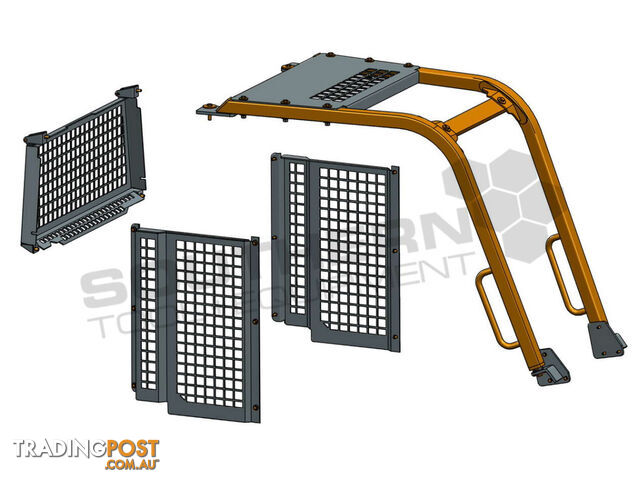 Caterpillar D4G XL Dozers Screens & Sweeps / CAT D4 Forestry guard 