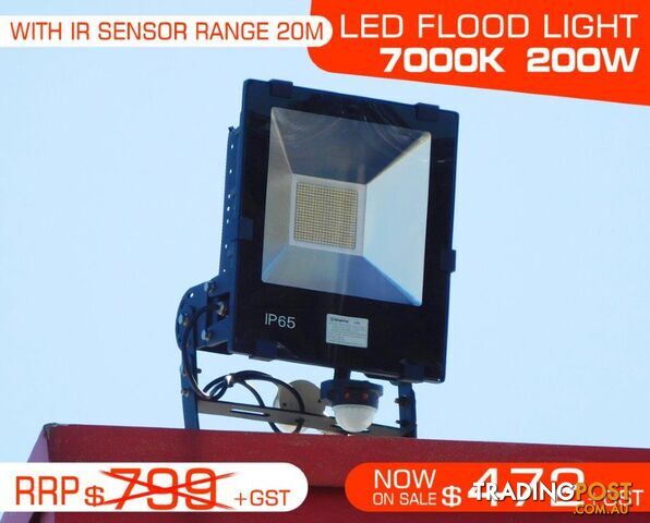 IP65 Water proof LED FLOOD Light 200W - 7000k.240V/50Hz.