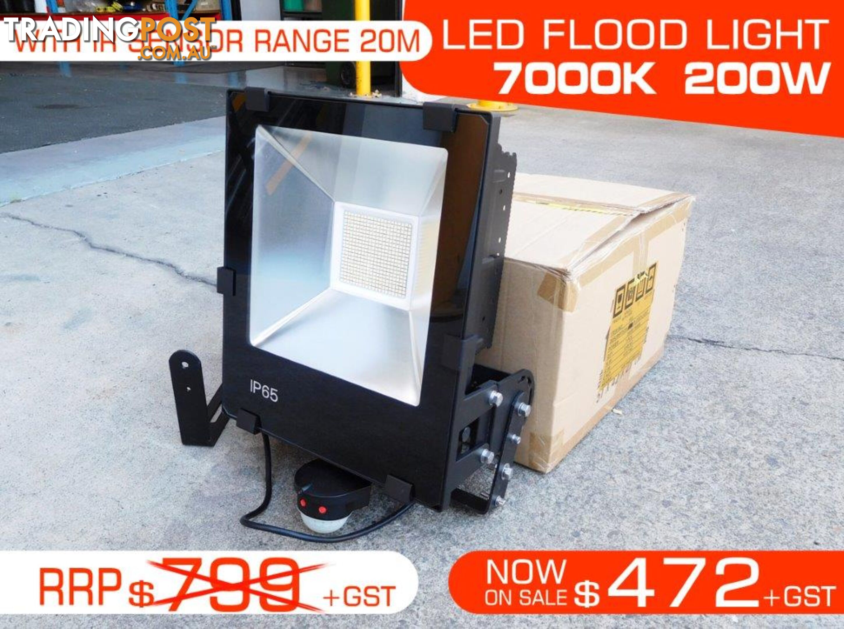 200W IP65 Water proof LED FLOOD Light - 7000k.240V/50Hz.