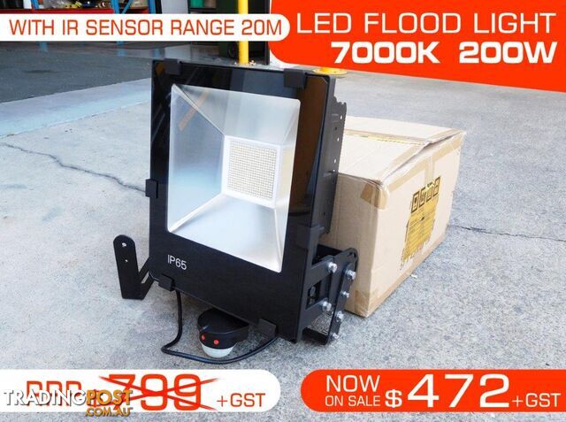 200W IP65 Water proof LED FLOOD Light - 7000k.240V/50Hz.