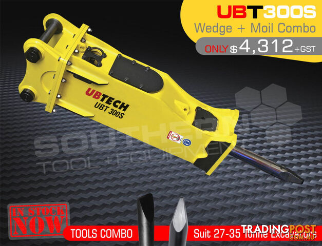 UBT300S Moil & Wedge Tools combo for Hydraulic Hammer 
