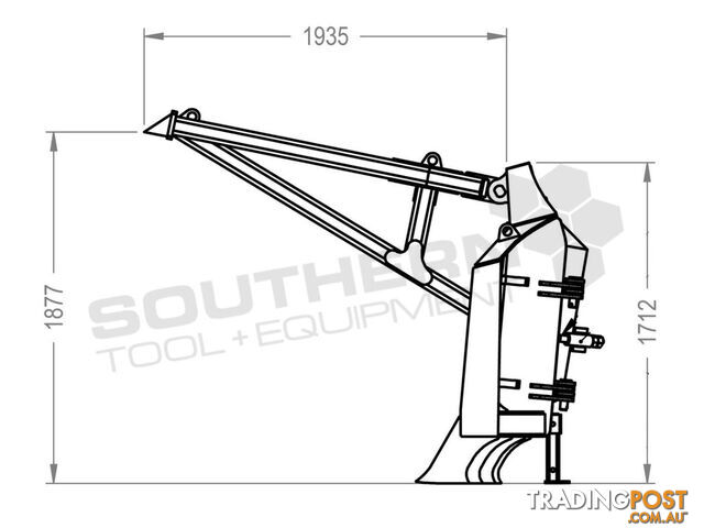 Heavy Duty Caterpillar D5M D6M Dozer Bi-Folding Stick Rake 